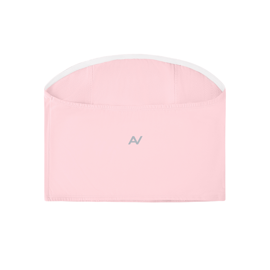 AV Women’s Cropped Tube Top – Strapless Fitted Bandeau