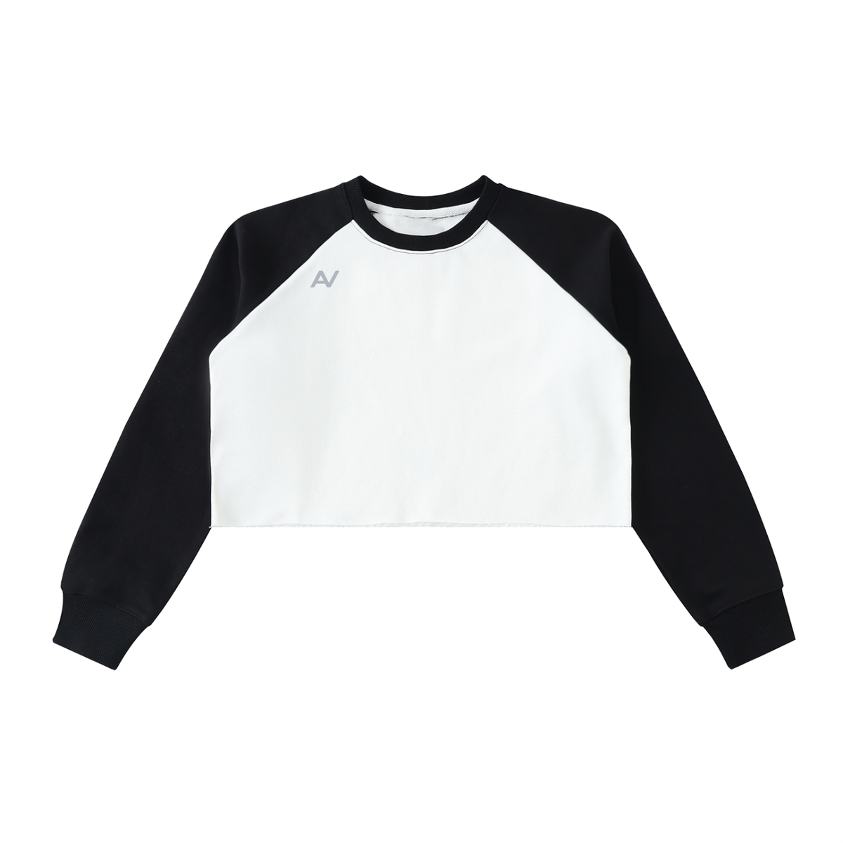 AV Colour Block Raglan Crop Sweatshirt