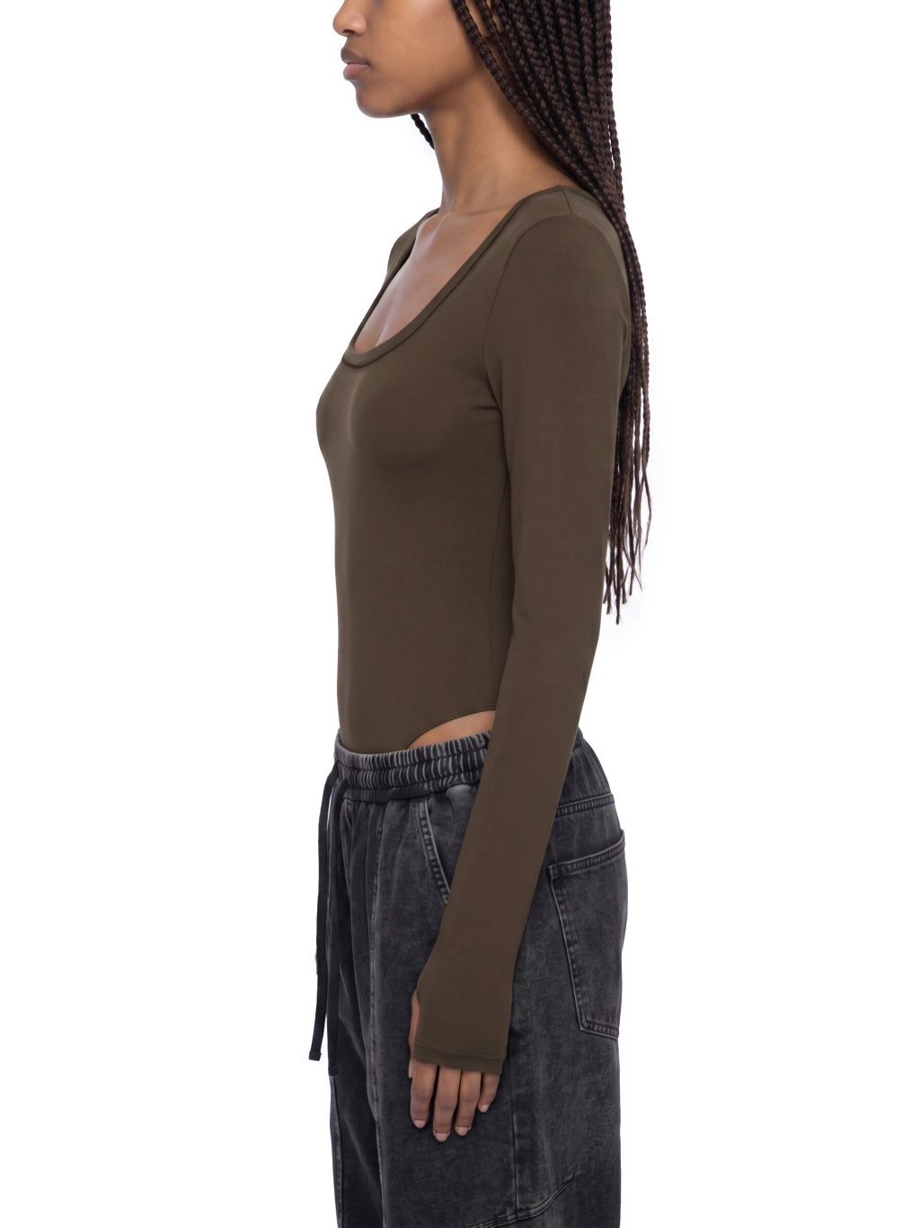 Girls Tight Long Sleeve Yoga Bodysuit