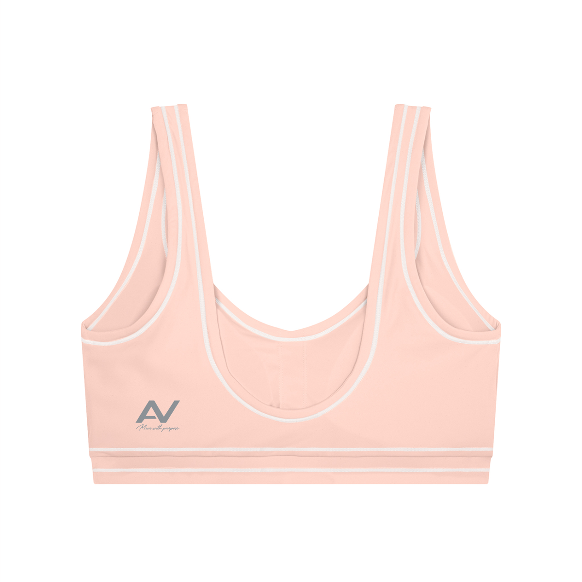 AV Women's Topstitching Yoga Sports Bra