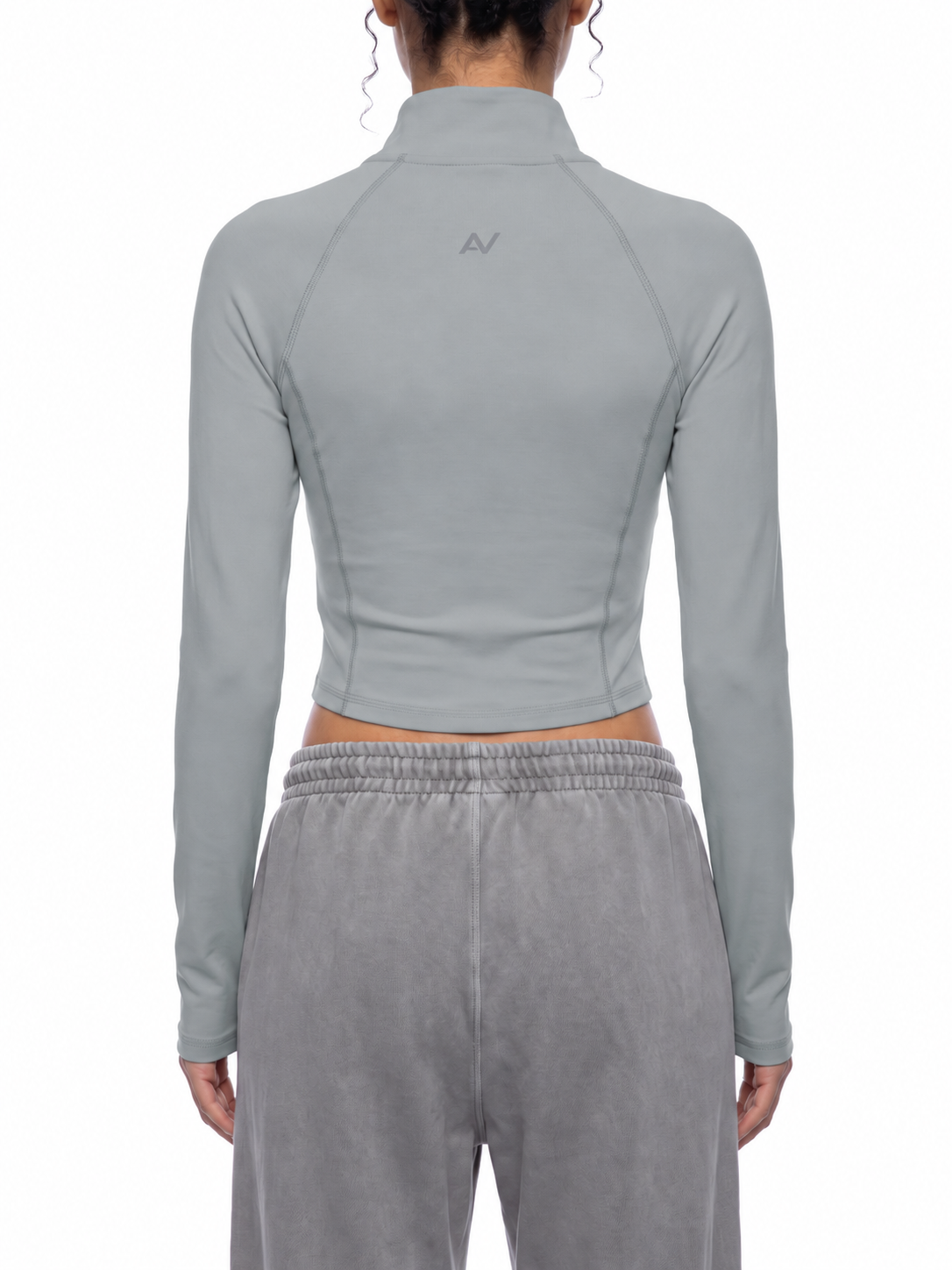 AV Women's Quarter-Zip Long Sleeve Yoga Top | Activewear