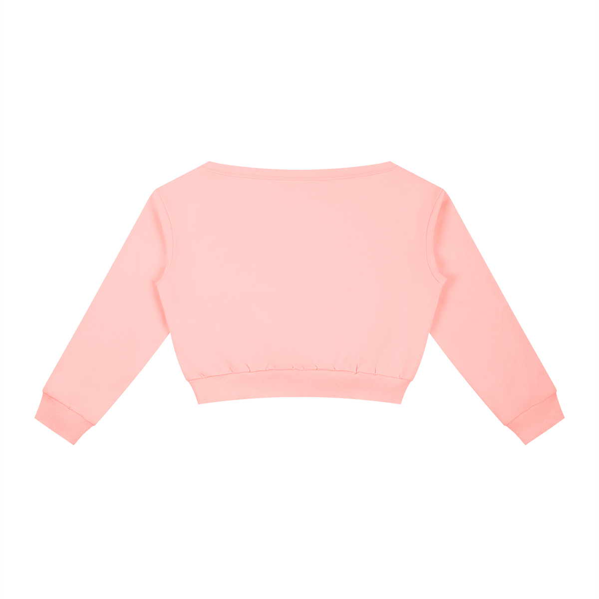 AV Off-Shoulder Cropped Sweatshirt