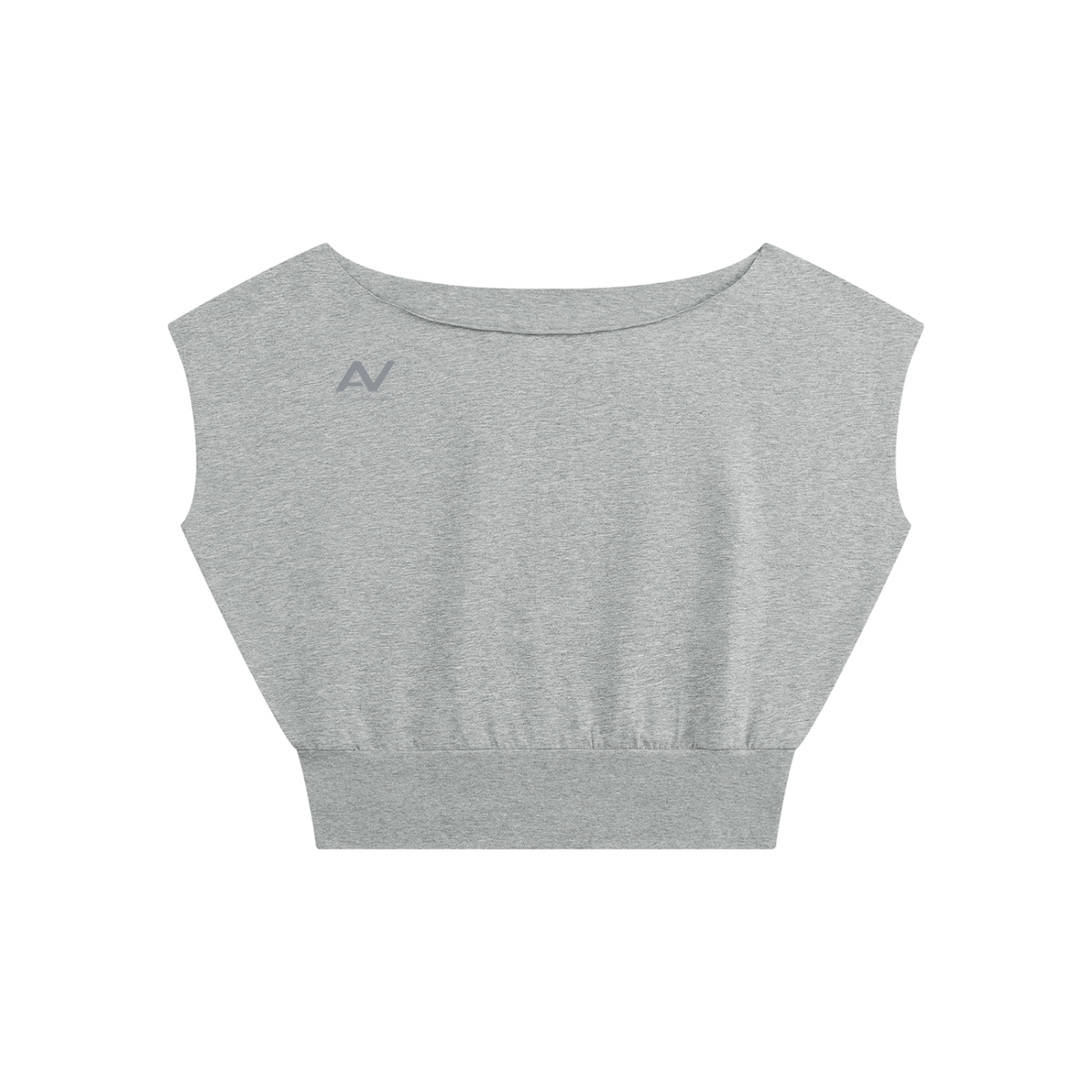AV Girls  Boatneck Raw Edge Crop T-Shirt – Modern Casual Style