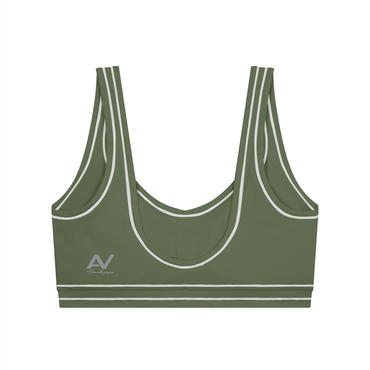 AV Women's Topstitching Yoga Sports Bra