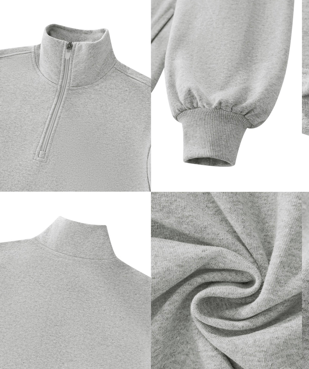 AV Mock-Neck Quarter-Zip Sweatshirt
