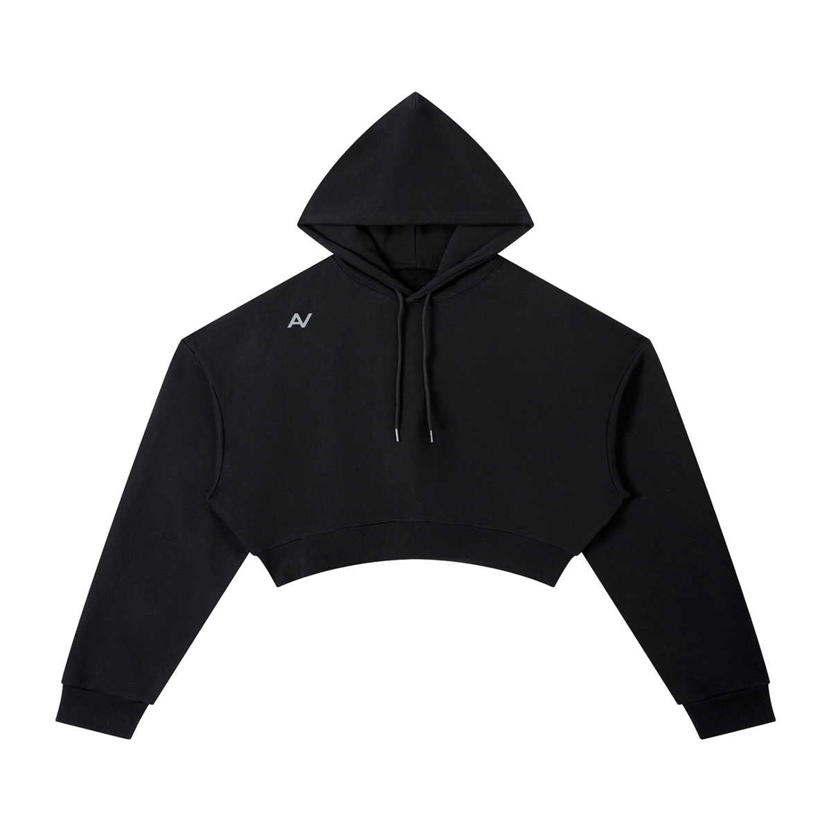 AV Girls Move With Purpose Cropped Hoodie – Black