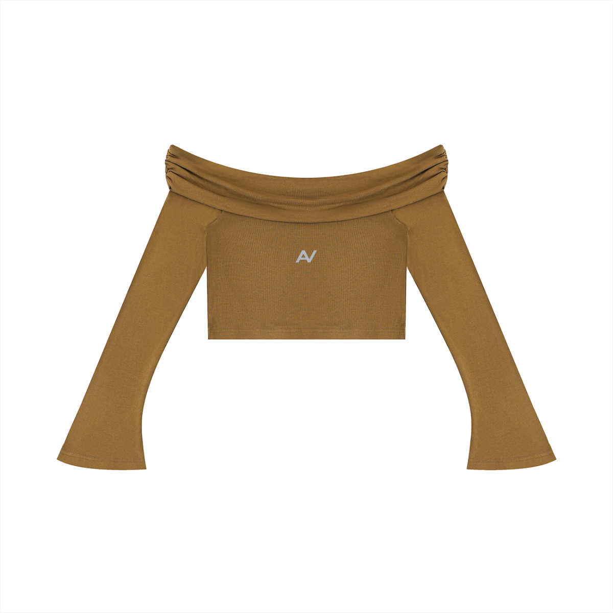 AV Girls Off-the-Shoulder Bell Sleeve Crop Top