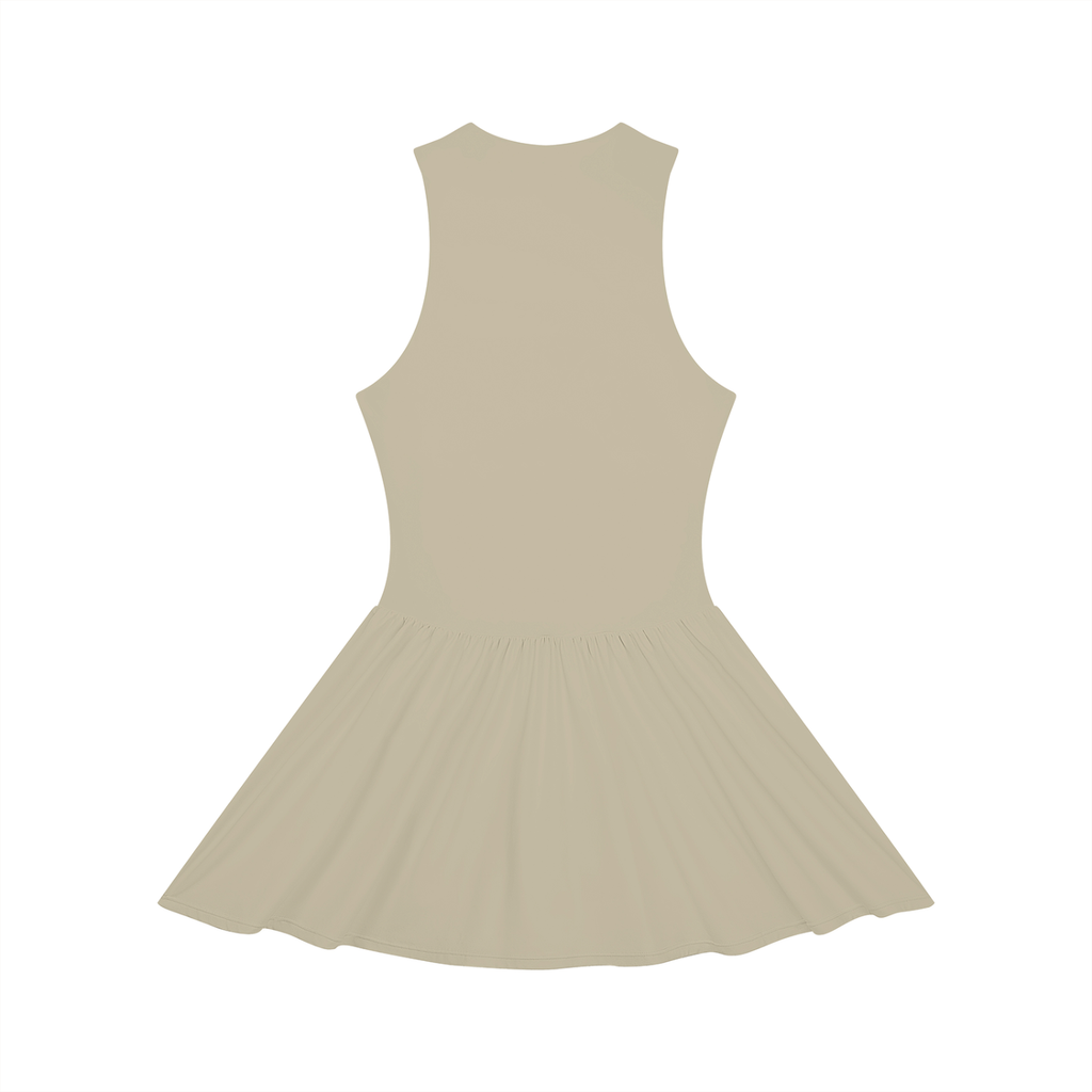 AV Girls Ruched Sleeveless Full-Zip Dress
