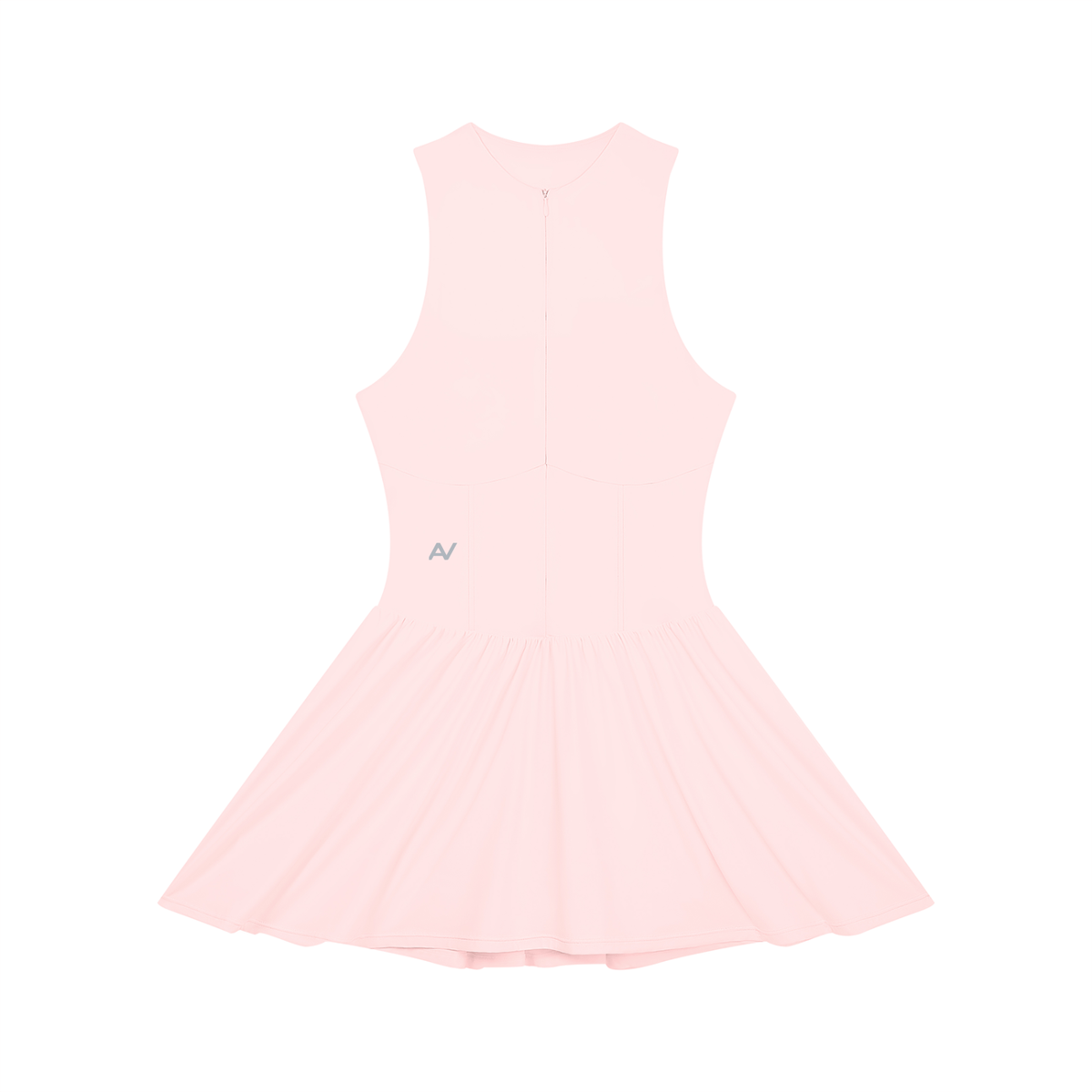 AV Girls Ruched Sleeveless Full-Zip Dress