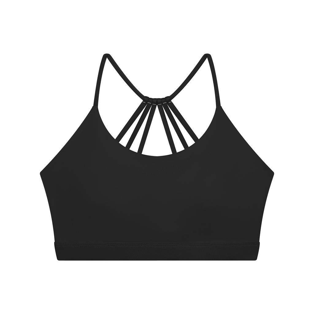 AV Women’s Yoga Colour Block Sports Bra – Strappy Back Activewear