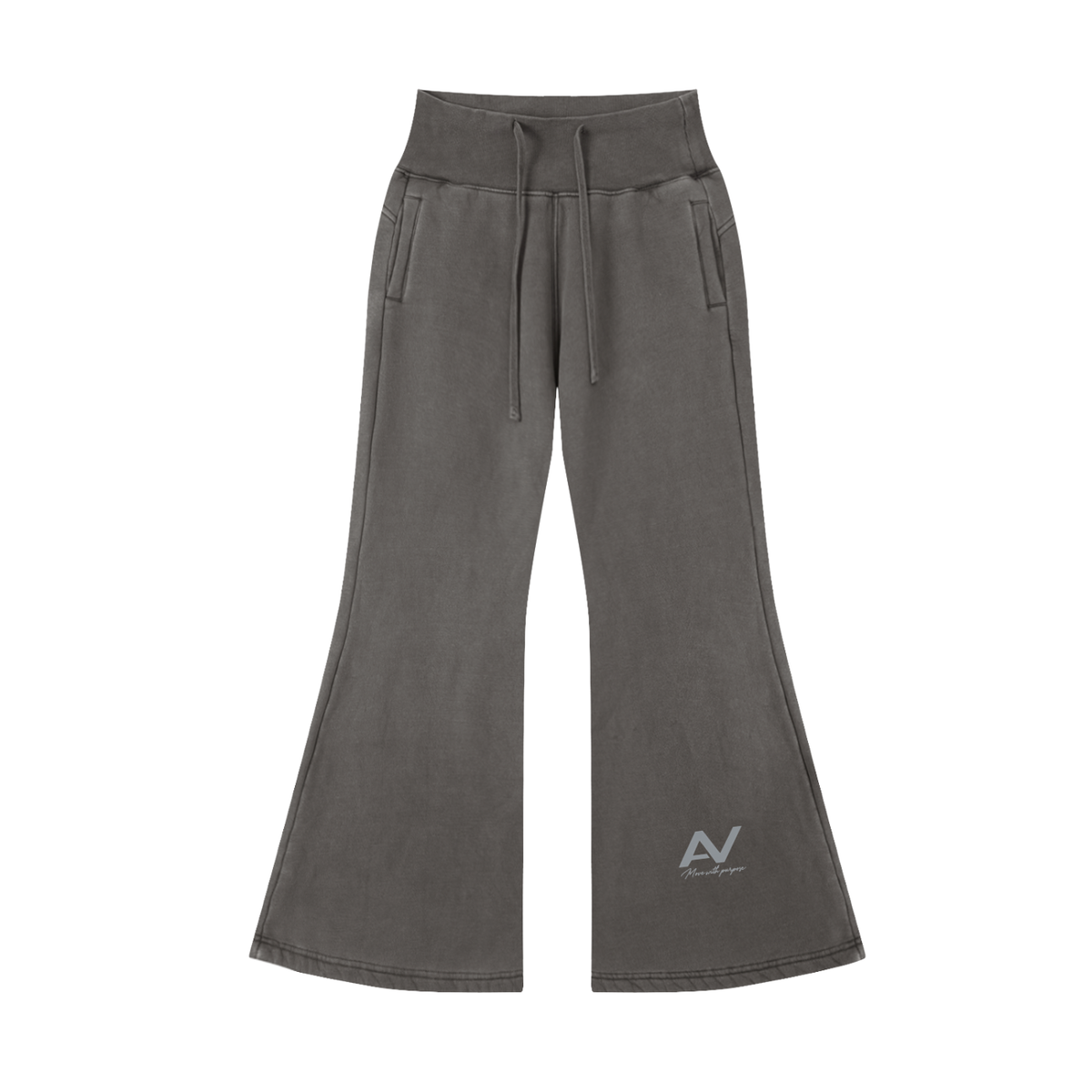 AV Vintage Washed Flared Fleece Trousers
