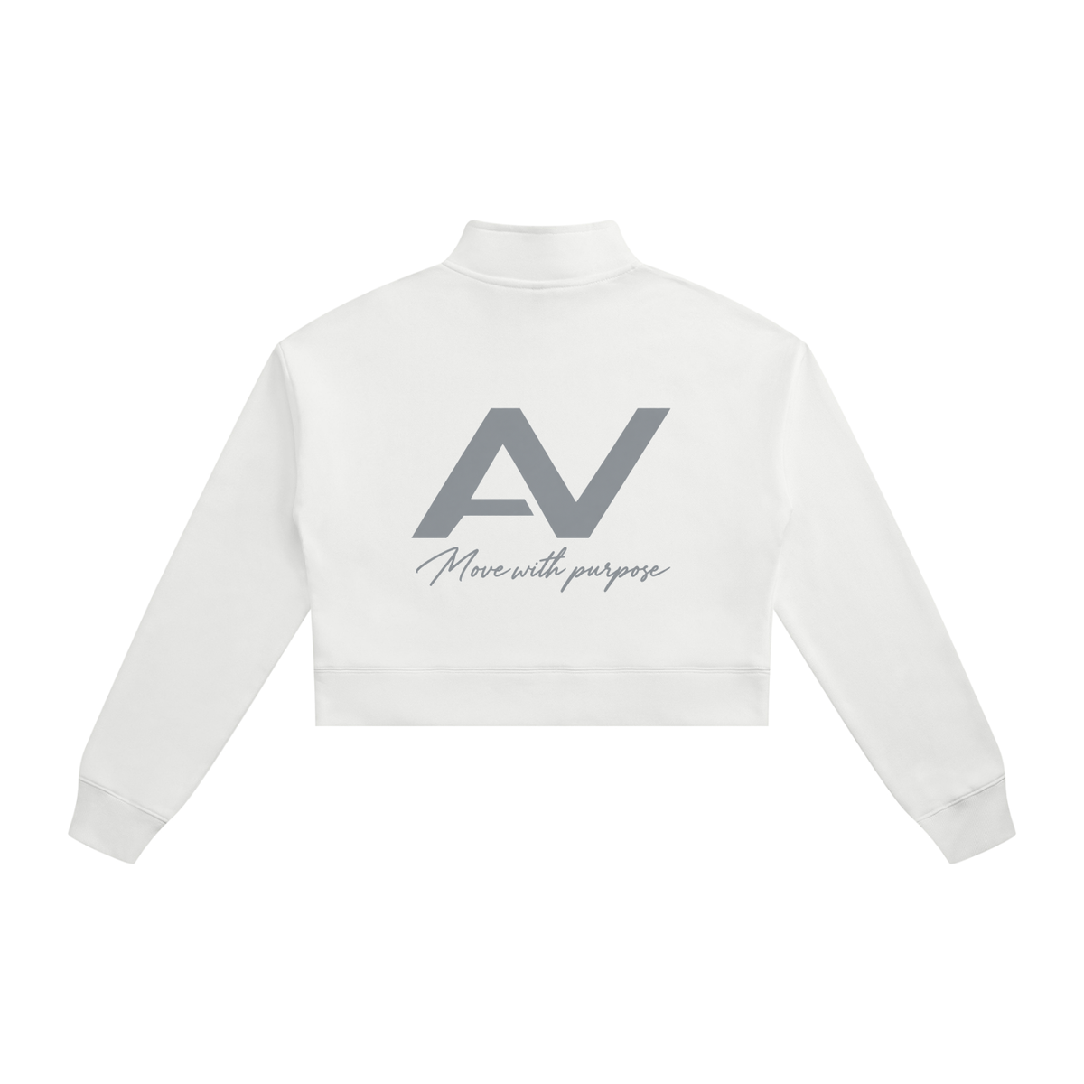 AV Girls  Cropped Quarter-Zip Sweatshirt - Move With Purpose