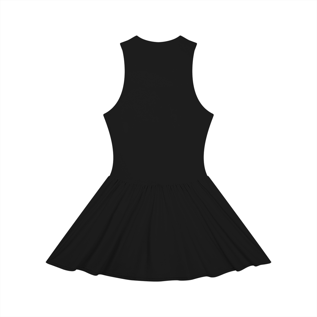 AV Girls Ruched Sleeveless Full-Zip Dress