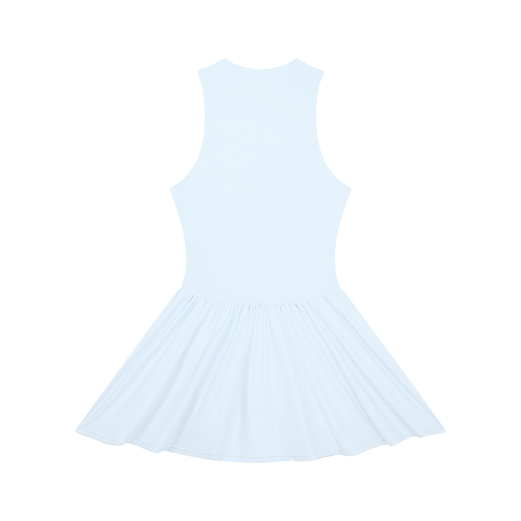 AV Girls Ruched Sleeveless Full-Zip Dress