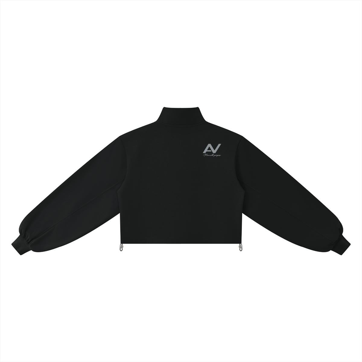 AV Mock-Neck Quarter-Zip Sweatshirt