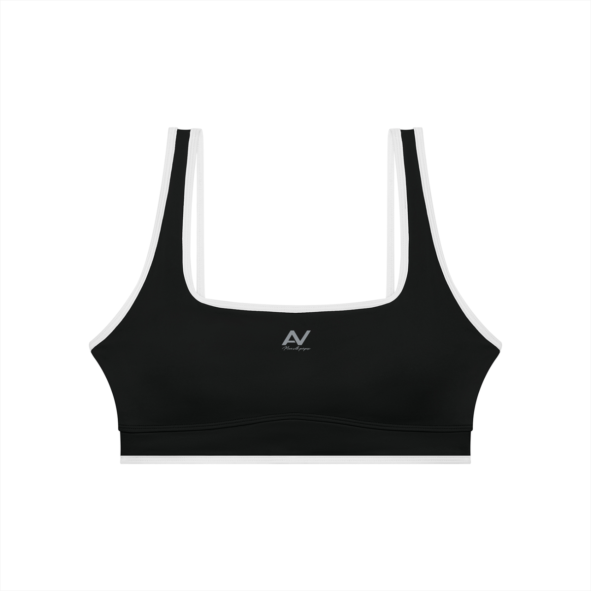 AV Women’s Colour Block Yoga Sports Bra – Stylish Activewear