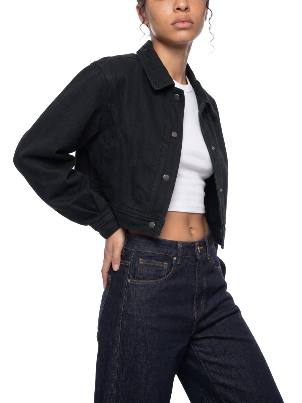 AV Girls Crop Denim Jacket