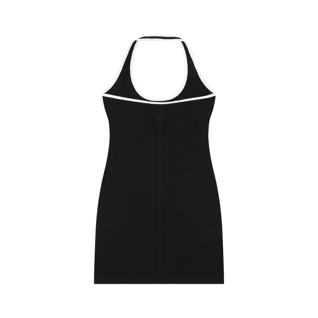 AV Girls Contrast Halter Mini Dress