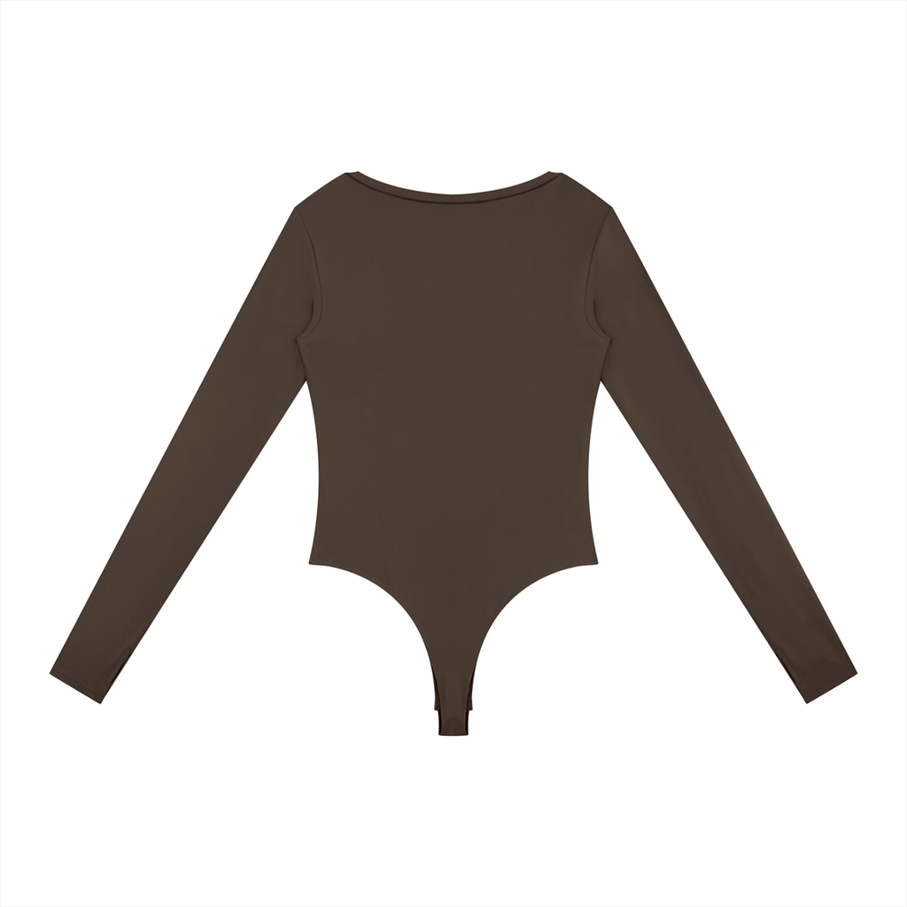 Girls Tight Long Sleeve Yoga Bodysuit