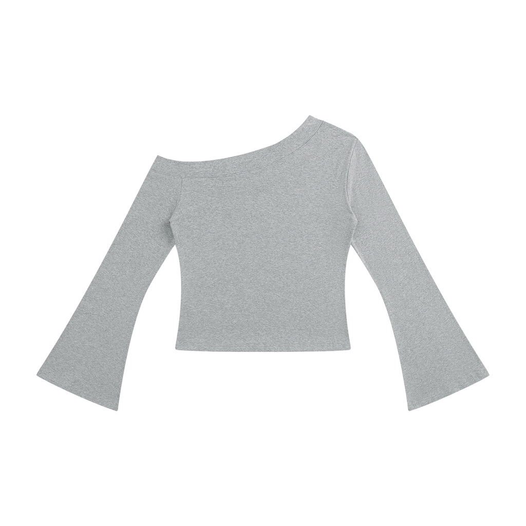 Girls Off-Shoulder Bell Sleeve T-Shirt