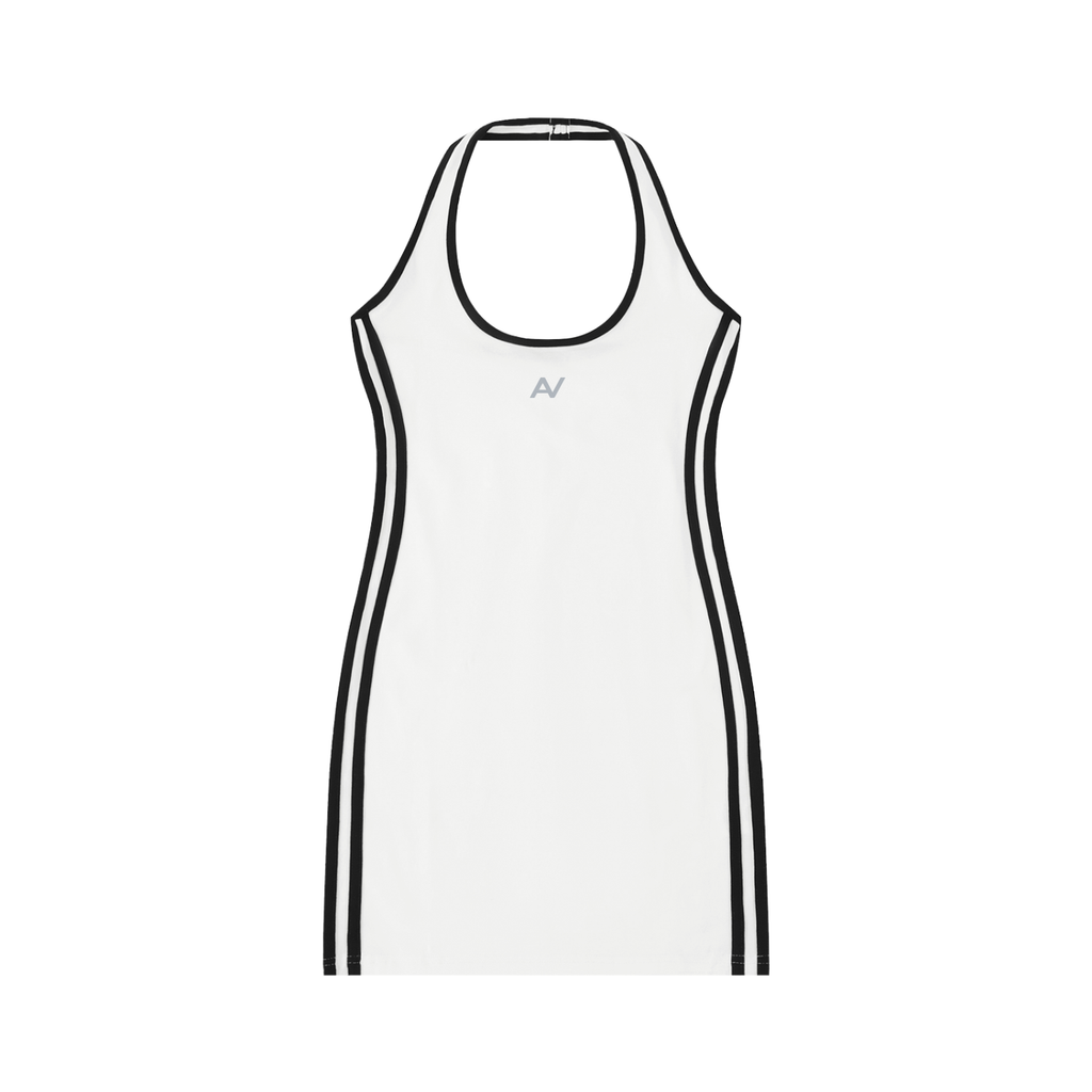 AV Girls Contrast Halter Mini Dress