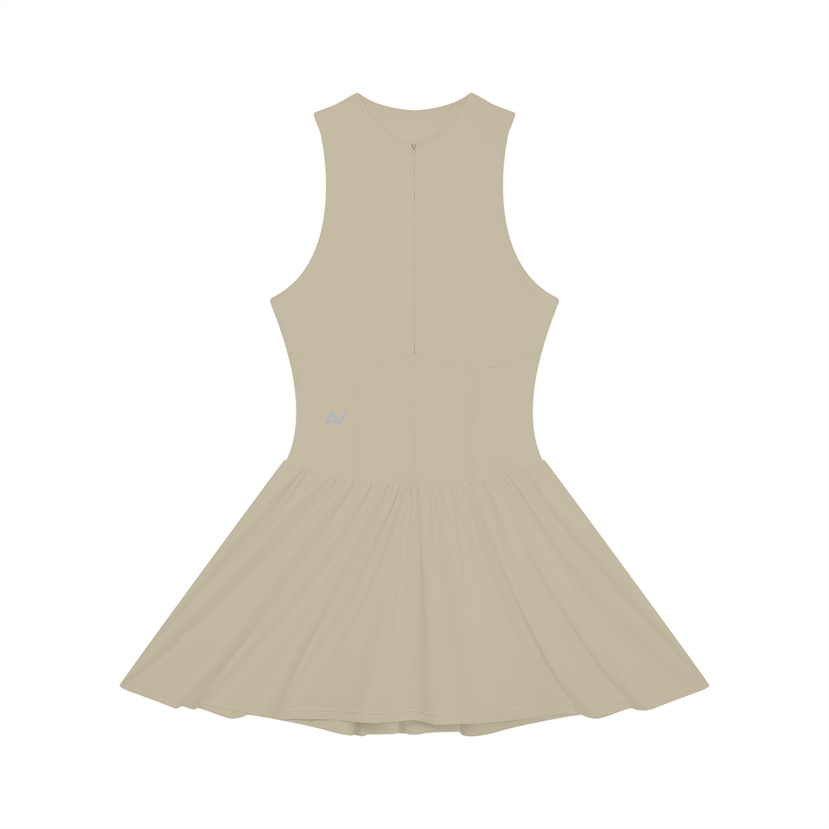 AV Girls Ruched Sleeveless Full-Zip Dress