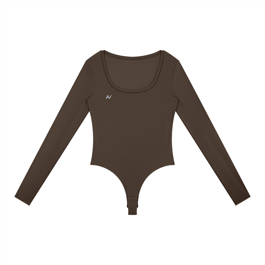 Girls Tight Long Sleeve Yoga Bodysuit
