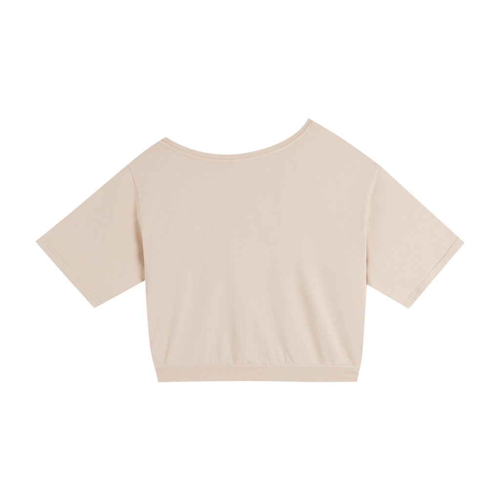 AV Asymmetric Shoulder Oversized Cotton T-Shirt