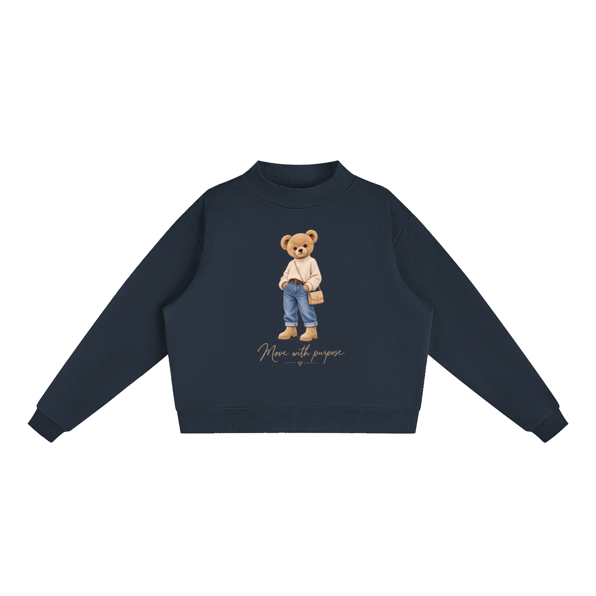AV Teddy Bear Oversized Fleece Sweatshirt – Move With Purpose