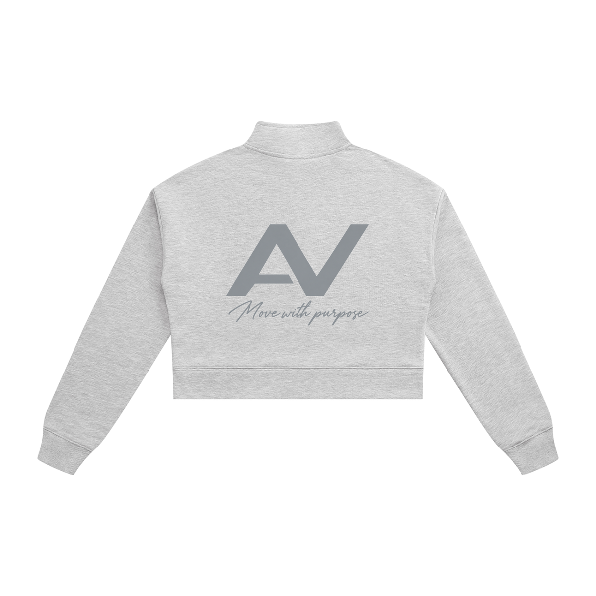 AV Girls  Cropped Quarter-Zip Sweatshirt - Move With Purpose