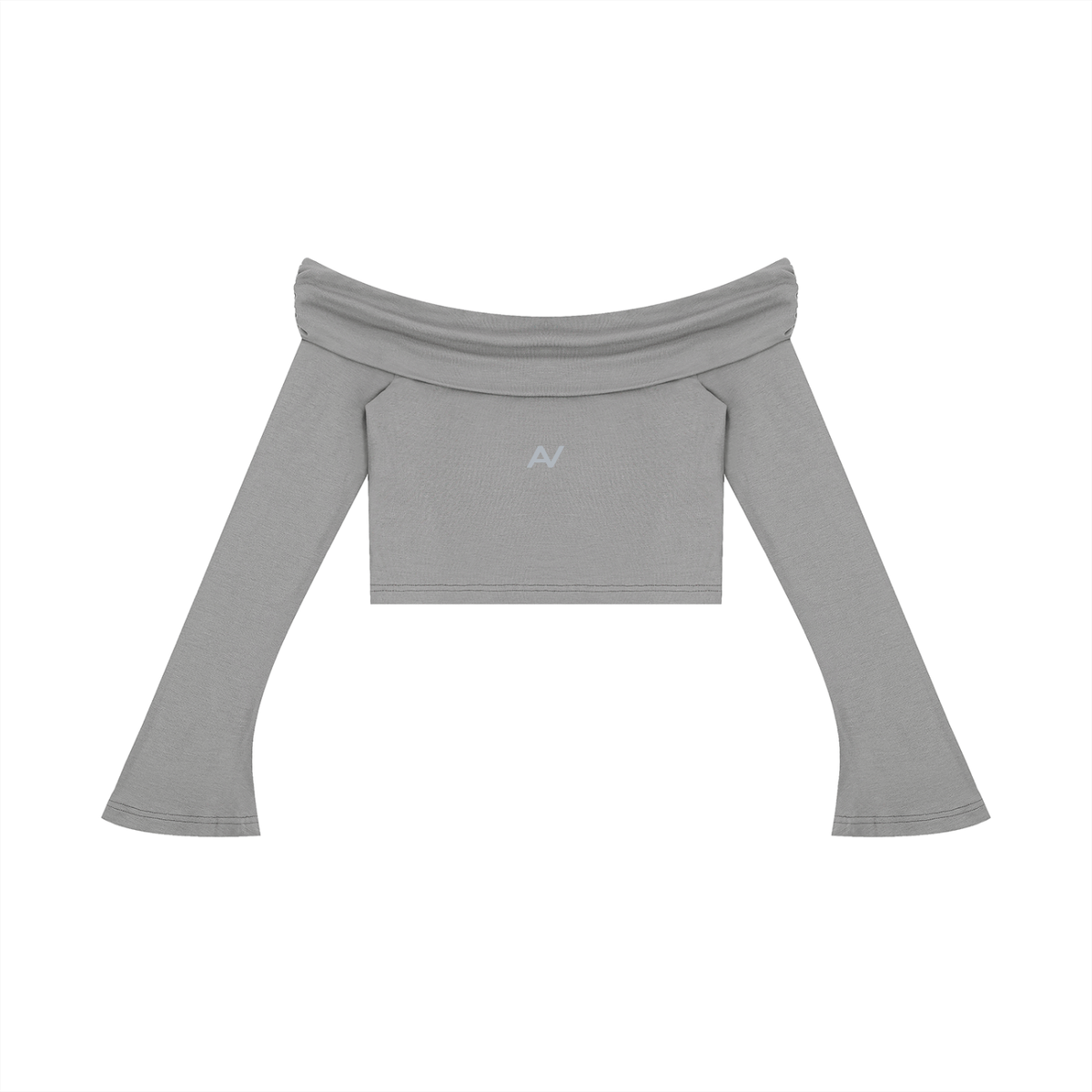 AV Girls Off-the-Shoulder Bell Sleeve Crop Top