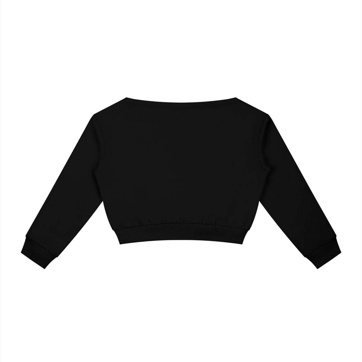 AV Off-Shoulder Cropped Sweatshirt