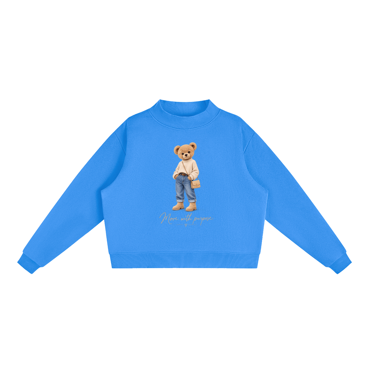 AV Teddy Bear Oversized Fleece Sweatshirt – Move With Purpose