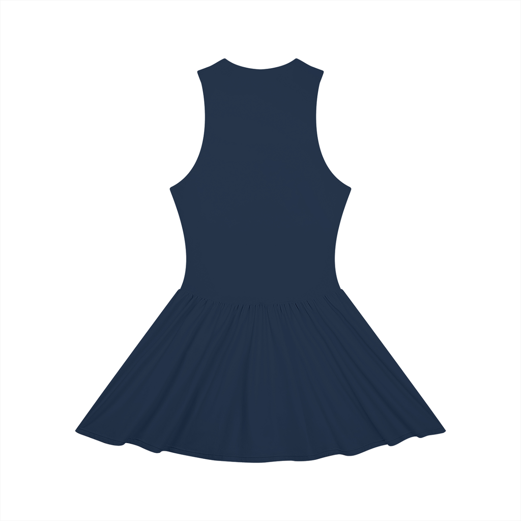 AV Girls Ruched Sleeveless Full-Zip Dress