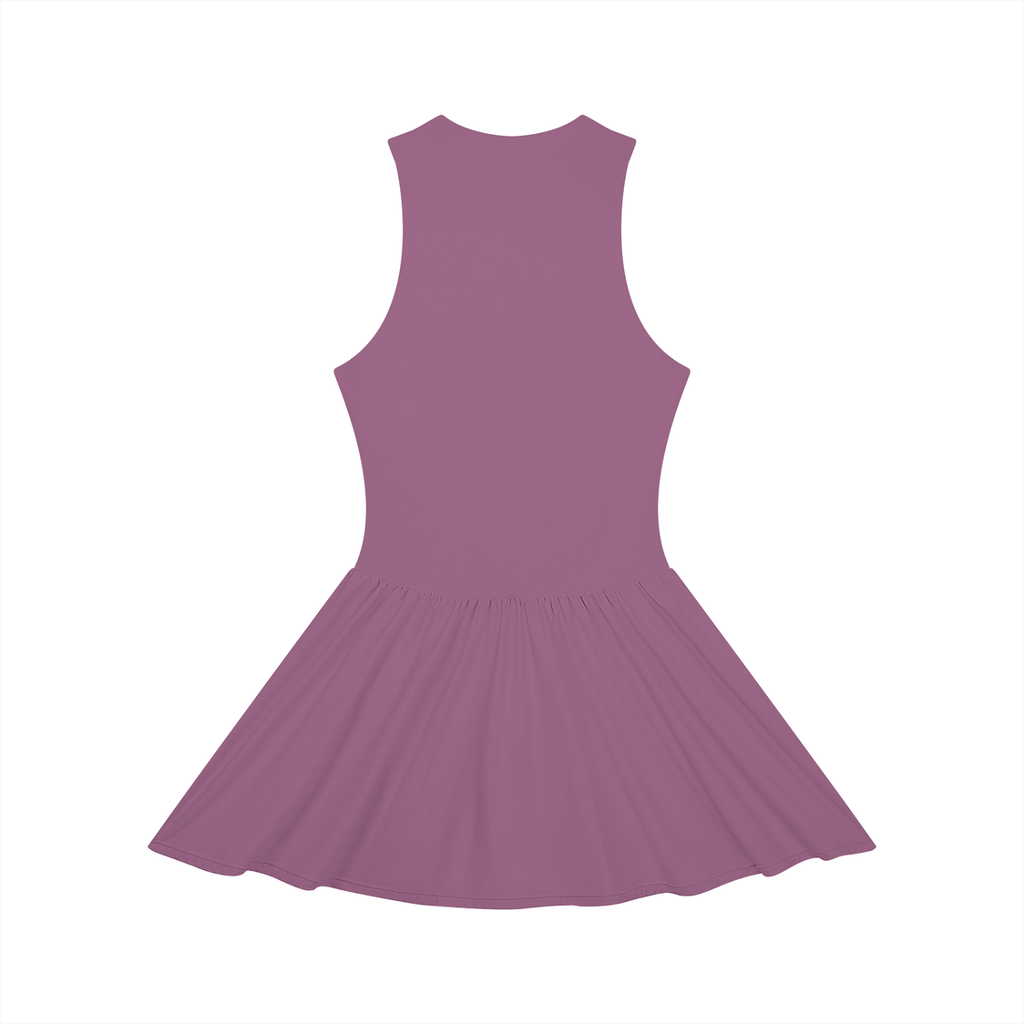 AV Girls Ruched Sleeveless Full-Zip Dress