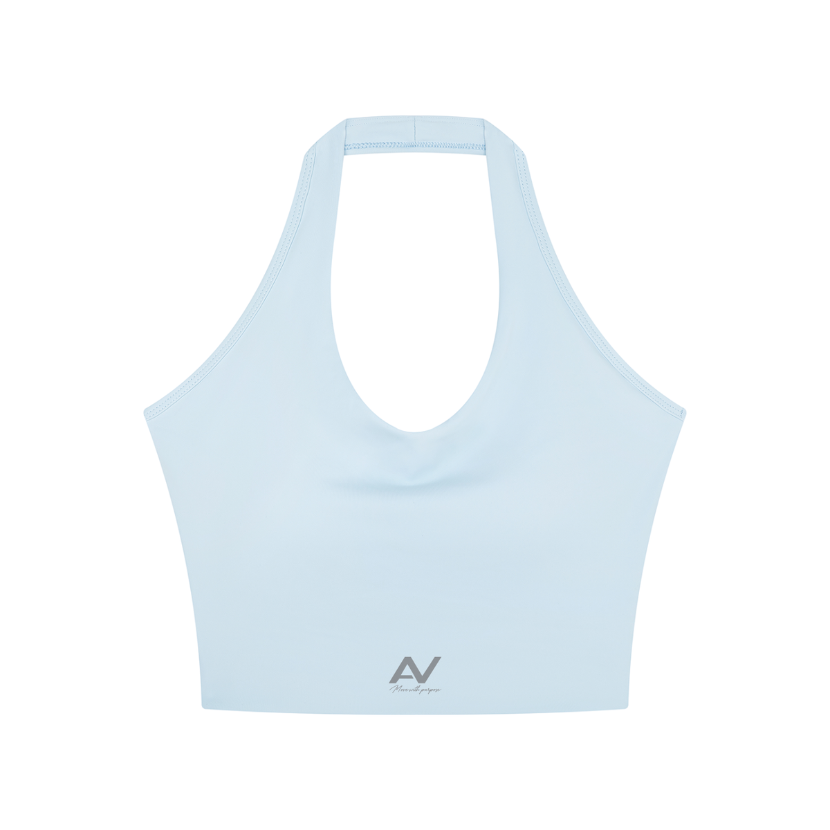 AV Yoga Signature Halter Neck Crop Top – Women’s Activewear