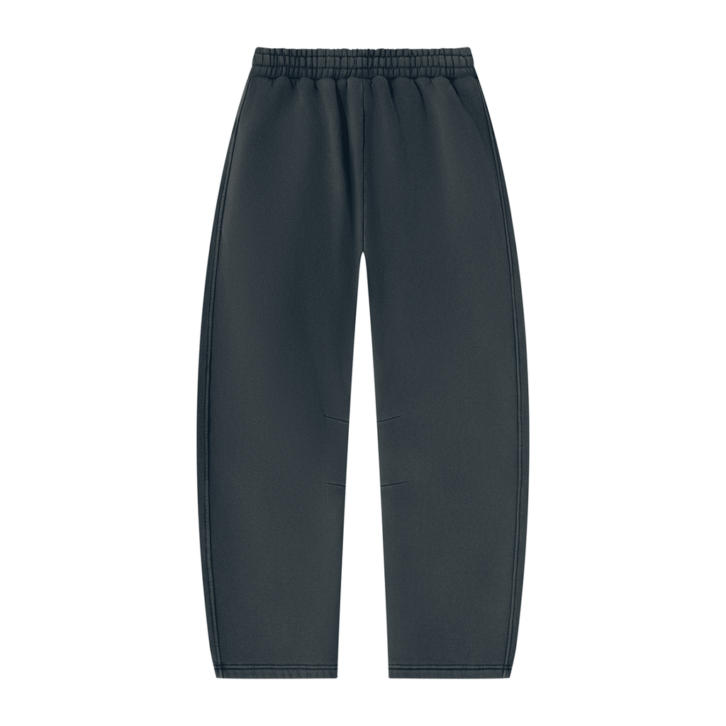 AV Girls Vintage Wash Barrel Leg Fleece Sweatpants – Unisex Relaxed Fit