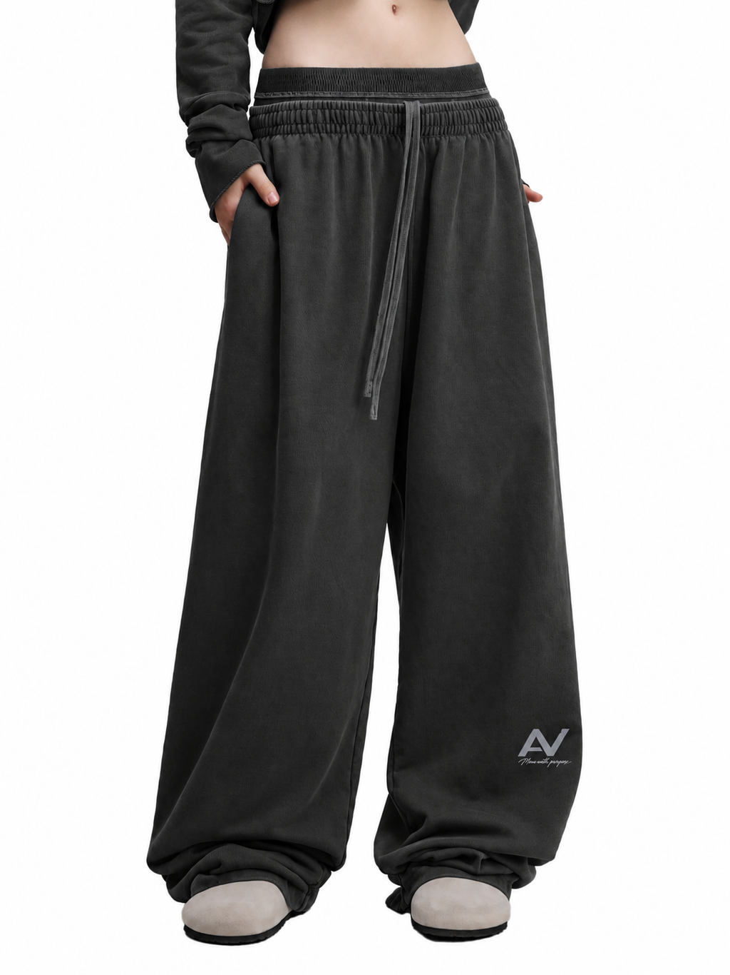 Vintage Washed Waist Pants