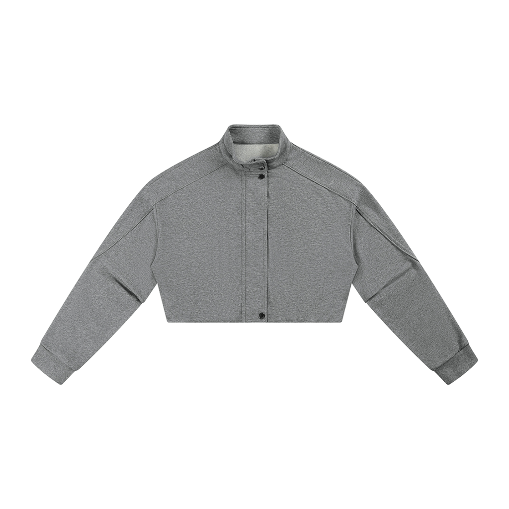 AV Girls Cropped Button-Front Jacket – Casual Streetwear