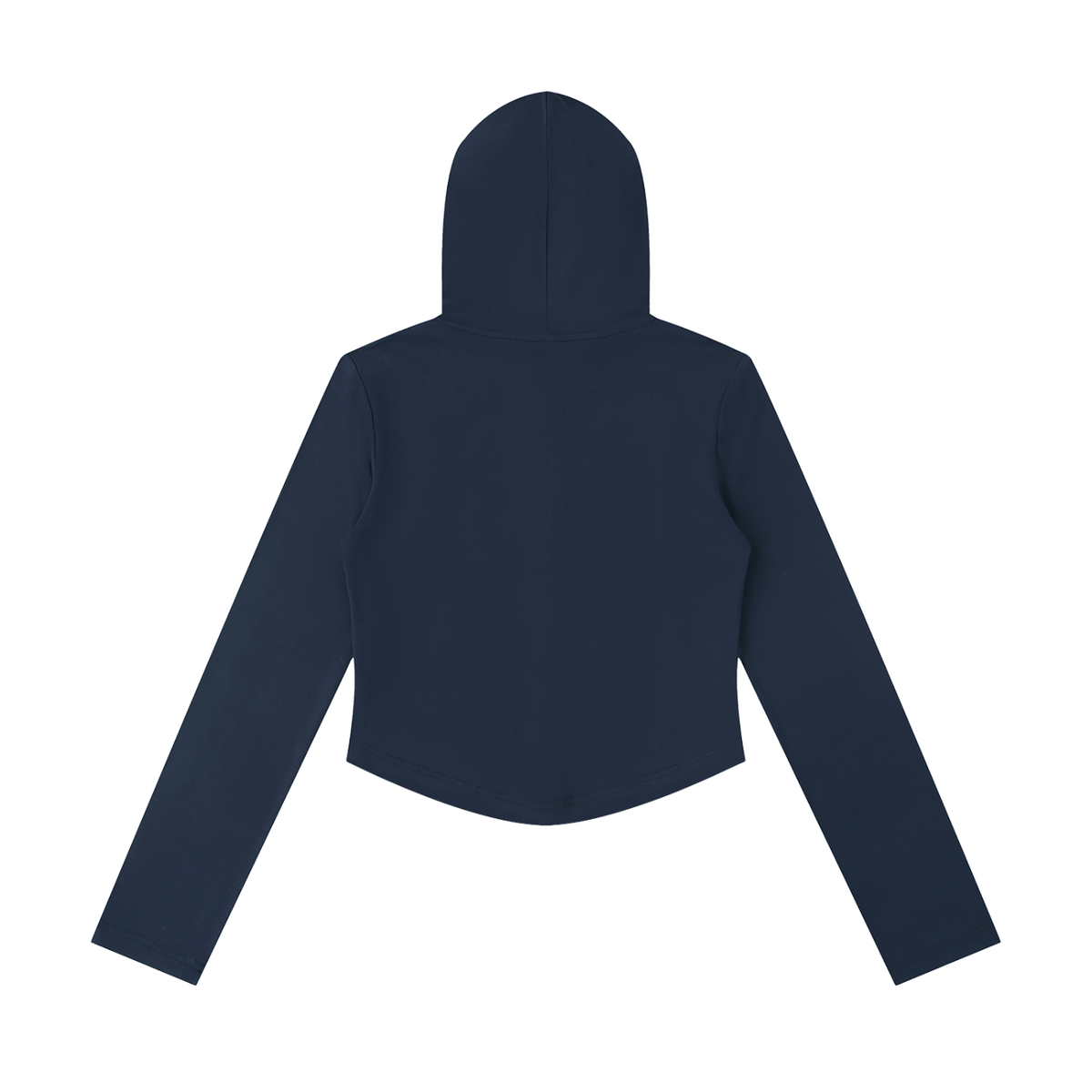 Girls Slim Cropped Full Zip Hoodie