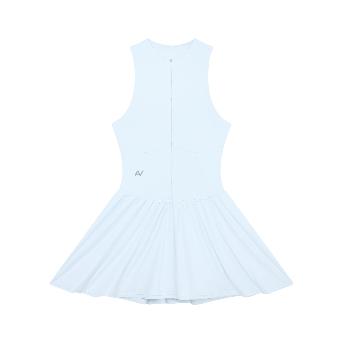 AV Girls Ruched Sleeveless Full-Zip Dress