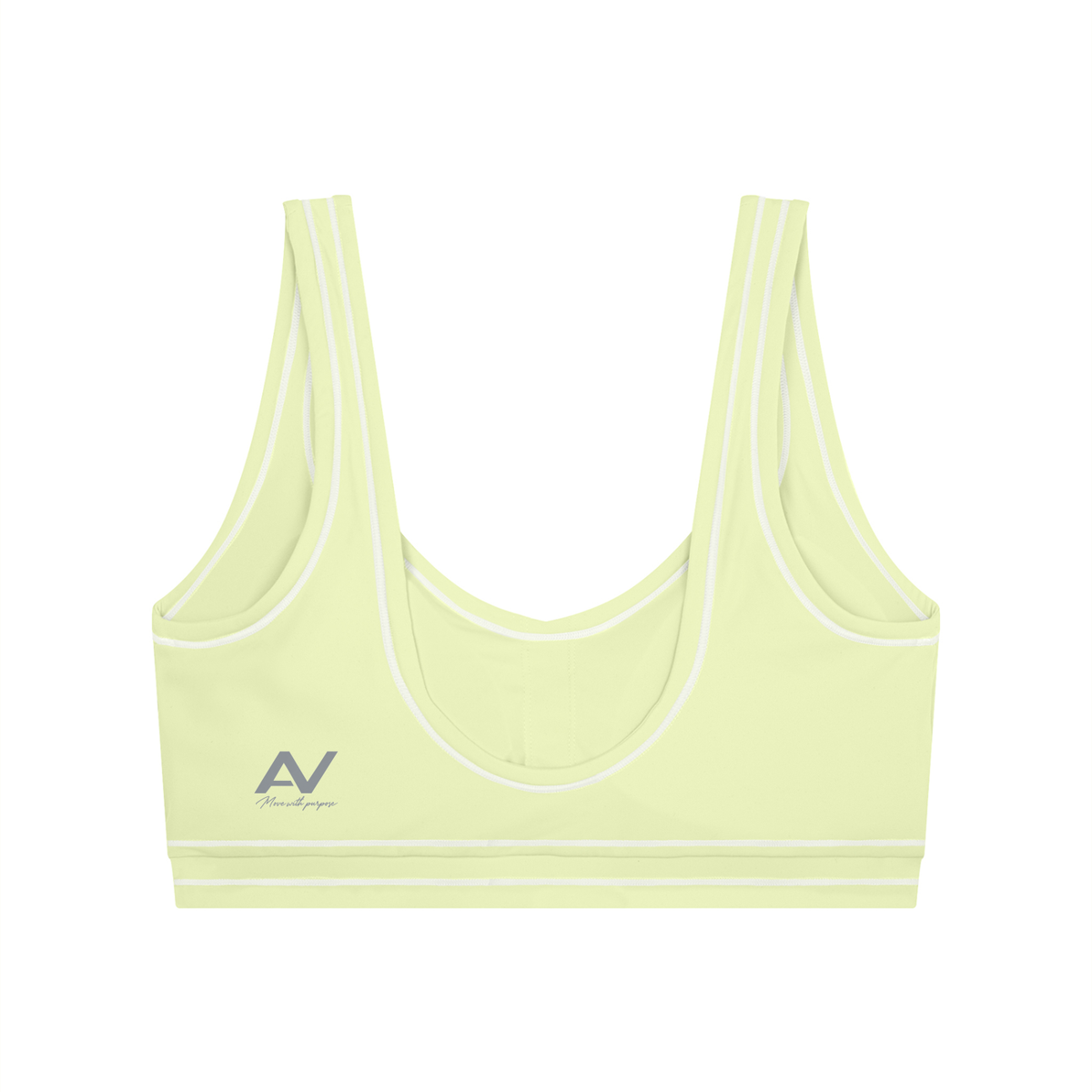 AV Women's Topstitching Yoga Sports Bra