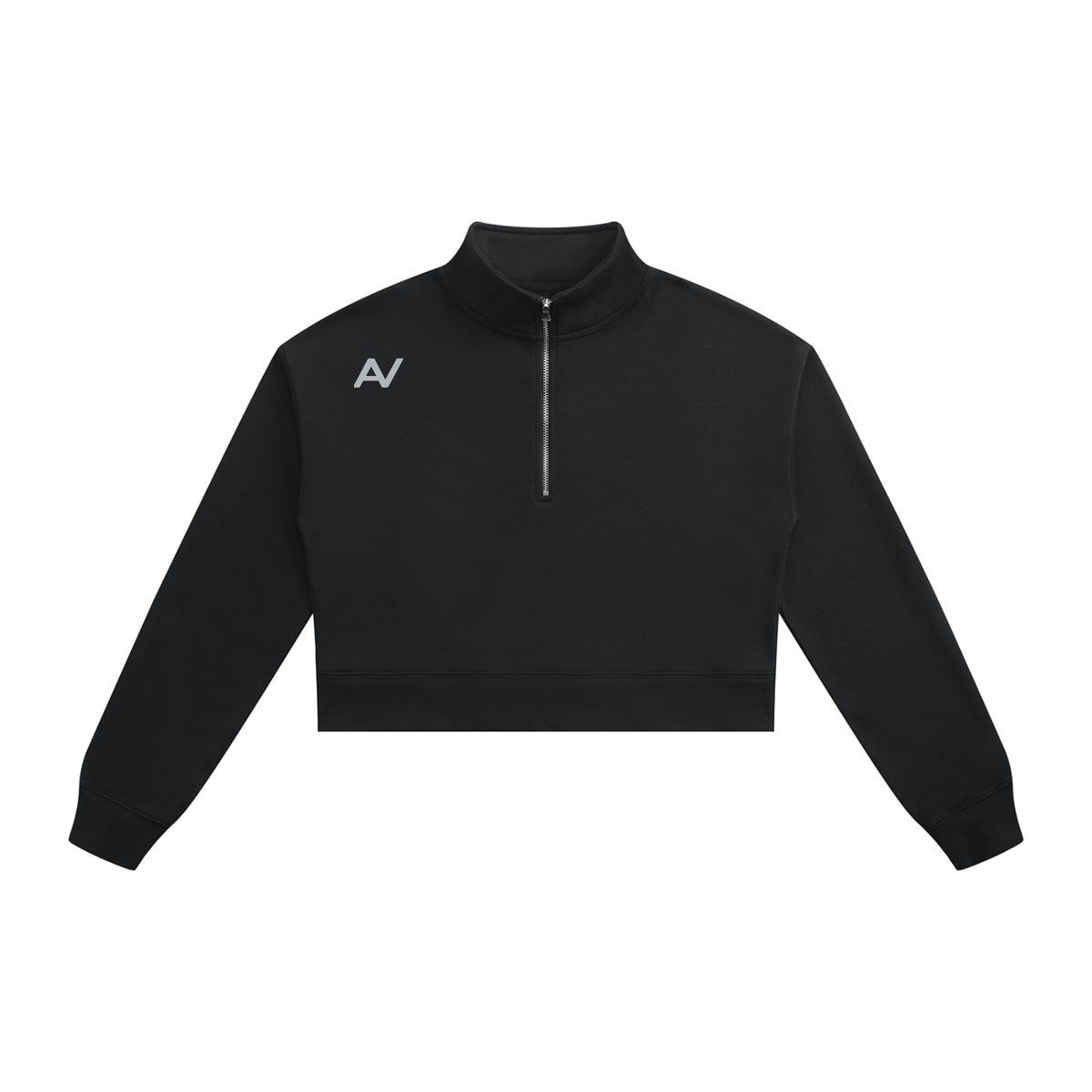 AV Girls  Cropped Quarter-Zip Sweatshirt - Move With Purpose