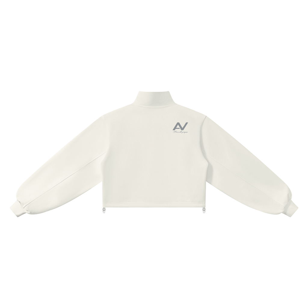 AV Mock-Neck Quarter-Zip Sweatshirt