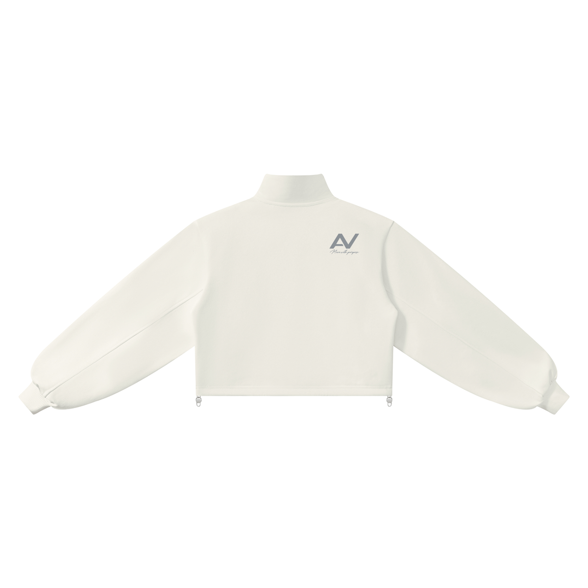 AV Mock-Neck Quarter-Zip Sweatshirt
