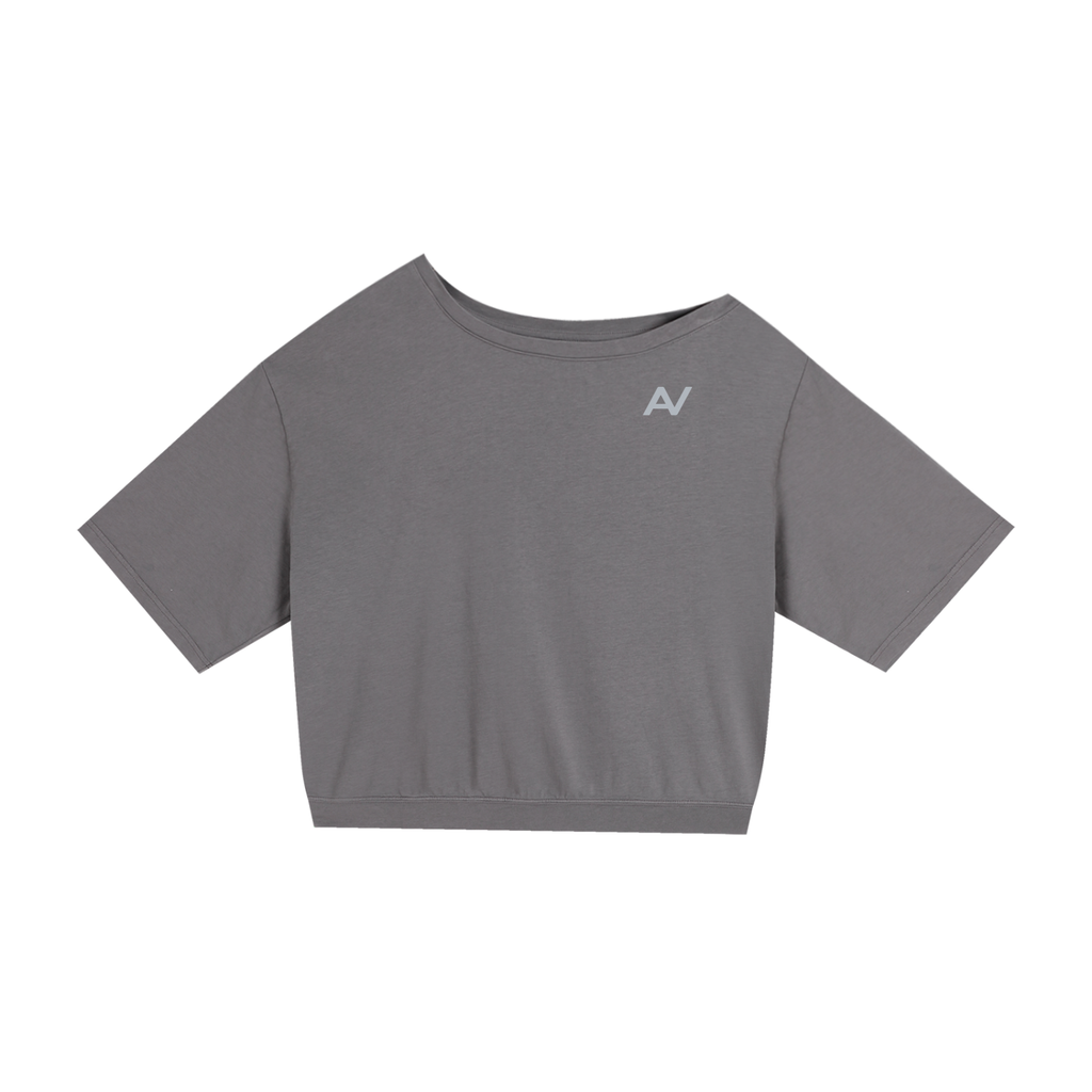 AV Asymmetric Shoulder Oversized Cotton T-Shirt