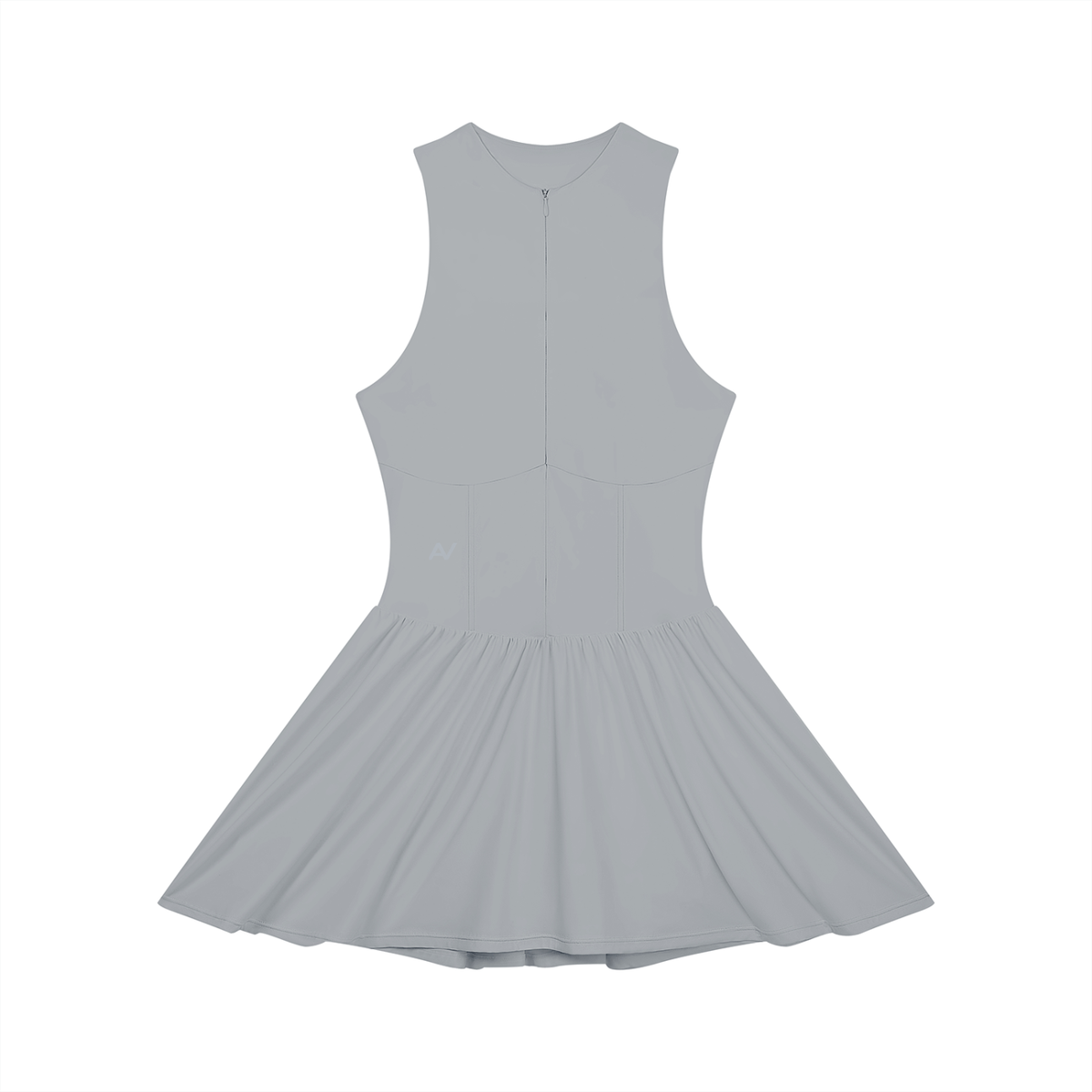 AV Girls Ruched Sleeveless Full-Zip Dress