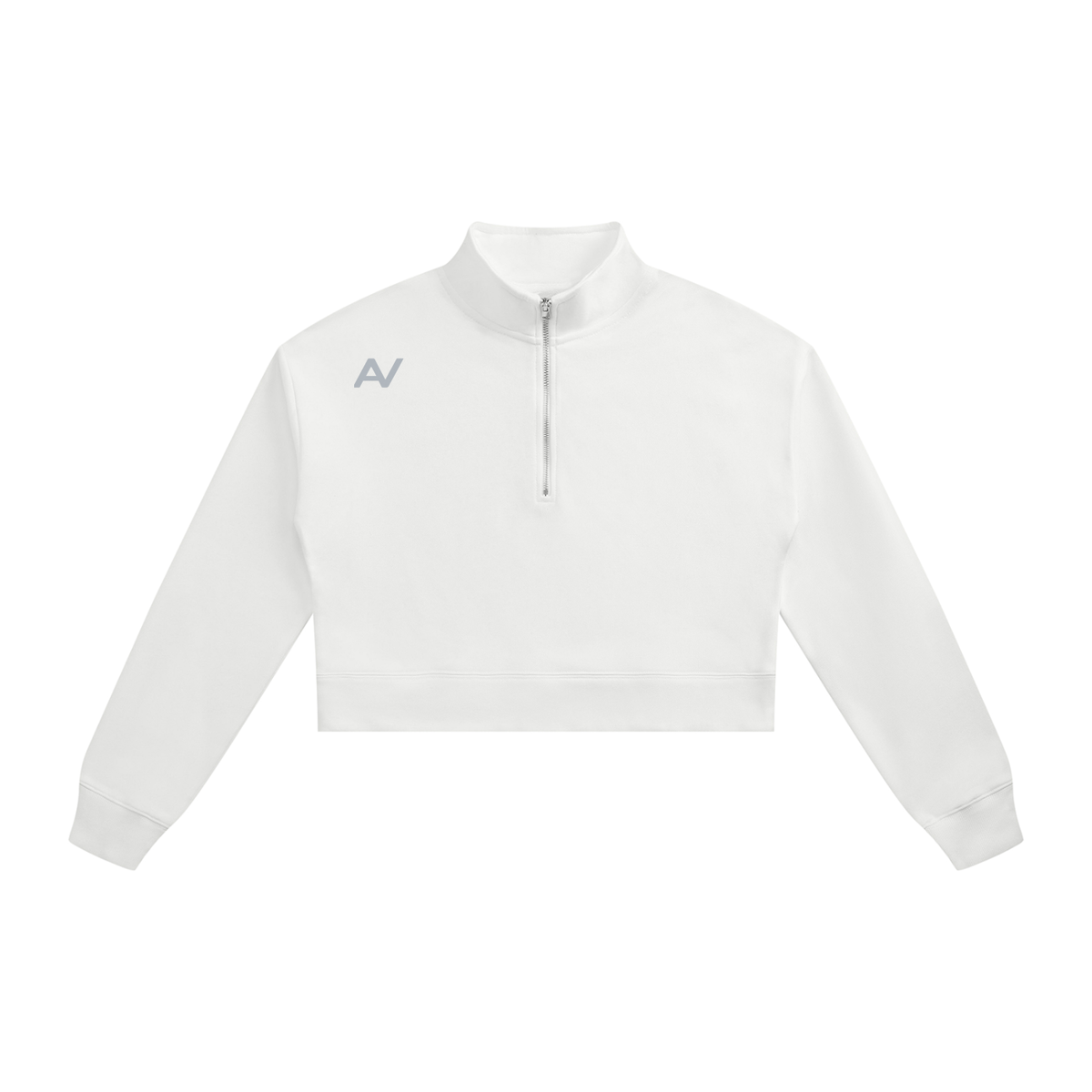 AV Girls  Cropped Quarter-Zip Sweatshirt - Move With Purpose