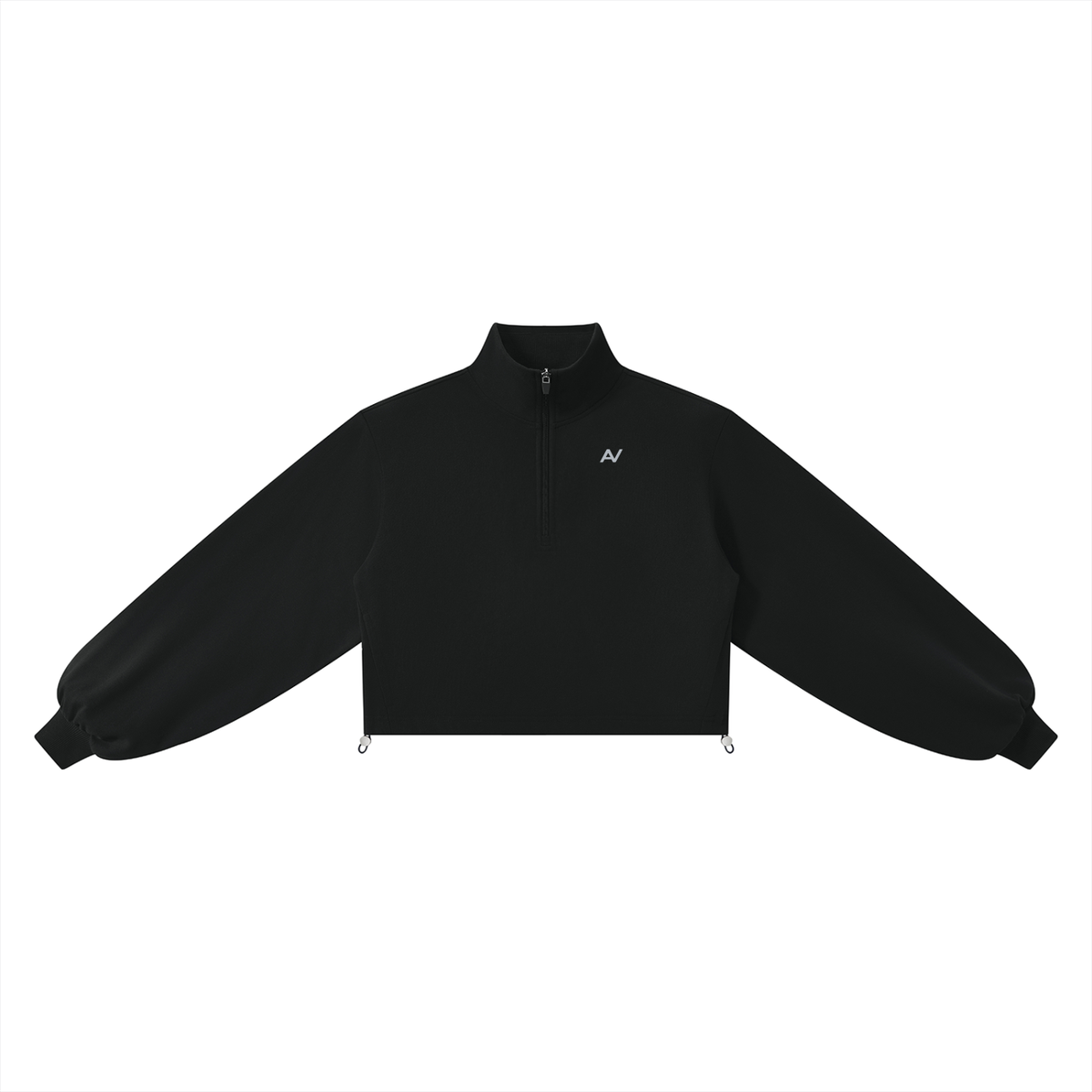 AV Mock-Neck Quarter-Zip Sweatshirt