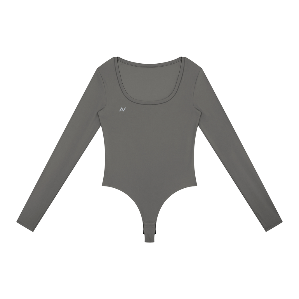 Girls Tight Long Sleeve Yoga Bodysuit